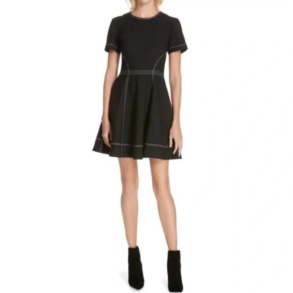 cinq à sept Bryce Contrast Stitch Minidress (NWT)